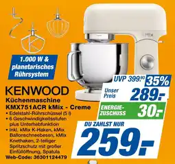 expert Techno Land KENWOOD Küchenmaschine KMX751ACR kMix - Creme Angebot