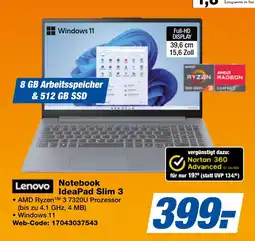 expert Techno Land Lenovo Notebook IdeaPad Slim 3 Angebot