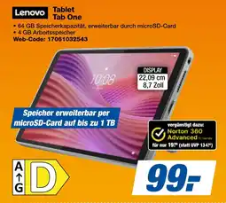 expert Techno Land Lenovo Tablet Tab One Angebot