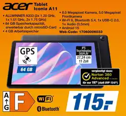 expert Techno Land acer Tablet Iconia A11 Angebot