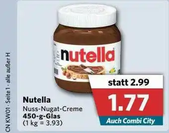 Combi Nutella Angebot