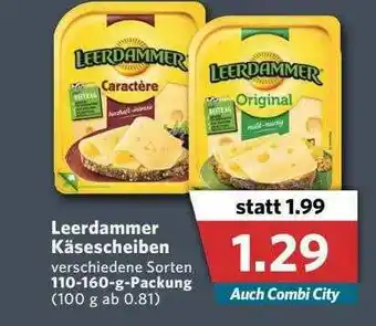 Combi Leerdammer Käsescheiben Angebot