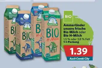 Combi Ammerländer Unsere Frische Bio Milch Oder Bio H-milch Angebot