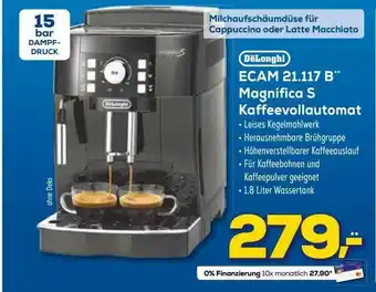 Euronics XXL Delonghi Ecam 21.117 B Magnifica S Kaffeevollautomat Angebot