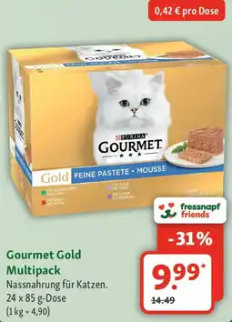 Fressnapf Gourmet Gold Multipack Angebot