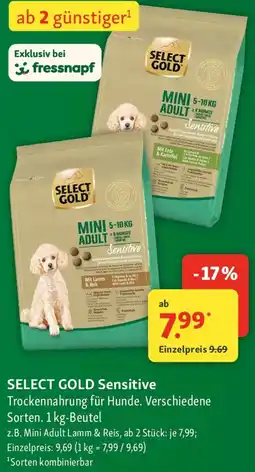 Fressnapf SELECT GOLD Sensitive Angebot