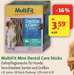 Fressnapf MultiFit Mint Dental Care Sticks Angebot