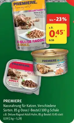 Fressnapf PREMIERE Nassnahrung für Katzen Angebot