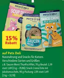 Fressnapf auf Pets Deli Nassnahrung und Snacks für Katzen Angebot