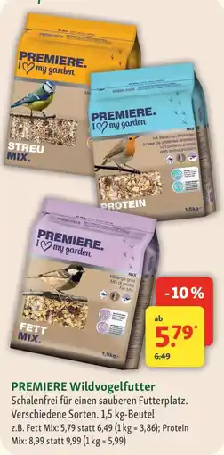 Fressnapf PREMIERE Wildvogelfutter Angebot