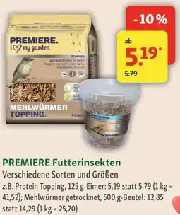 Fressnapf PREMIERE Futterinsekten Angebot