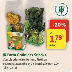 Fressnapf JR Farm Grainless Snacks Angebot