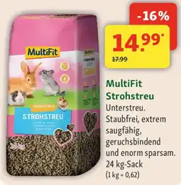 Fressnapf MultiFit Strohstreu Unterstreu Angebot