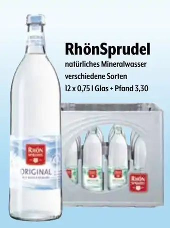 Getränke Hoffmann RhönSprudel natürliches Mineralwasser 12x0,75L Angebot