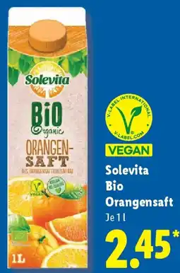 Lidl Solevita Bio Orangensaft Angebot