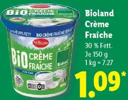 Lidl Bioland Crème Fraîche Angebot