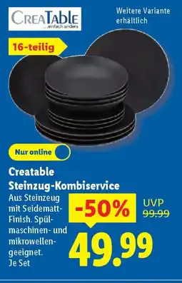Lidl Creatable Steinzug-Kombiservice Angebot