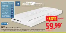 Lidl Livarno 7-Zonen-Komfortschaummatratze Angebot