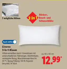 Lidl Livarno 3-in-1-Kissen Angebot