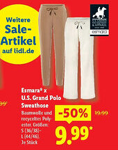 Lidl Esmara U.S. Grand Polo Sweathose Angebot