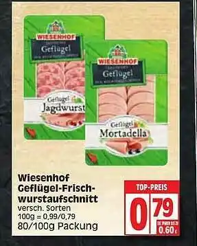 Edeka Wiesenhof Geflügel-frisch Wurstaufschnitt Angebot