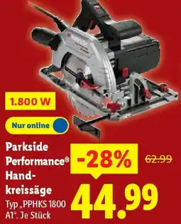 Lidl Parkside Performance Handkreissäge Angebot