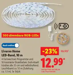 Lidl Livarno Home LED-Band, 10 m Angebot