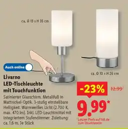 Lidl Livarno LED-Tischleuchte mit Touchfunktion Angebot