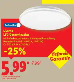 Lidl Livarno LED-Deckenleuchte Angebot