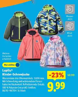 Lidl Lupilu Kinder-Schneejacke Angebot