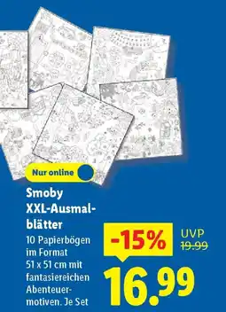 Lidl Smoby XXL-Ausmalblätter Angebot