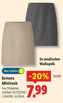 Lidl Esmara Minirock Angebot