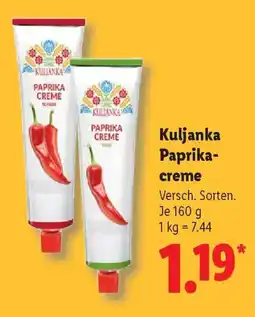 Lidl Kuljanka Paprikacreme Angebot