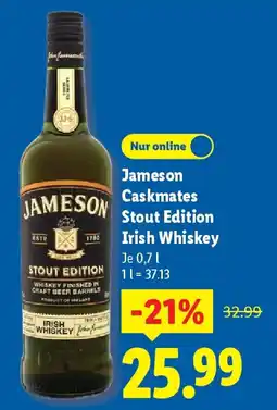 Lidl Jameson Caskmates Stout Edition Irish Whiskey Angebot