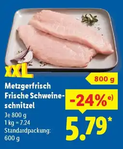 Lidl XXL Metzgerfrisch Frische Schweineschnitzel Angebot