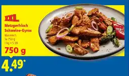 Lidl XXL. Metzgerfrisch Schweine-Gyros Angebot