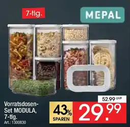 Zurbrüggen MEPAL Vorratsdosen- Set MODULA, 7-tlg. Angebot