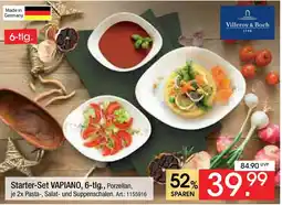 Zurbrüggen Villeroy & Boch Starter-Set VAPIANO, 6 tlg. Angebot
