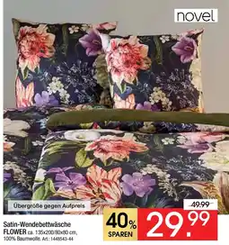Zurbrüggen novel Satin-Wendebettwäsche FLOWER Angebot