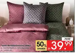 Zurbrüggen Dieter Knoll Flanell-Wendebettwäsche SNAKO Angebot