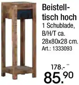 Zurbrüggen Beistelltisch hoch Angebot