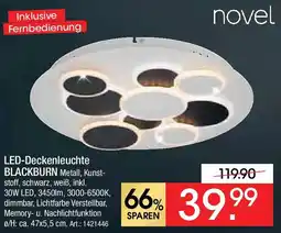 Zurbrüggen Novel LED-Deckenleuchte BLACKBURN Angebot