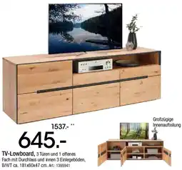 Zurbrüggen LINEA NATURA TV-Lowboard Angebot