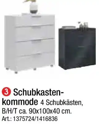 Zurbrüggen Schubkastenkommode Angebot