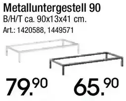 Zurbrüggen Metalluntergestell 90 Angebot