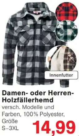Jawoll Damen- oder Herren Holzfällerhemd Angebot