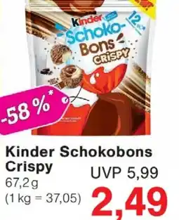 Jawoll Kinder Schokobons Crispy Angebot