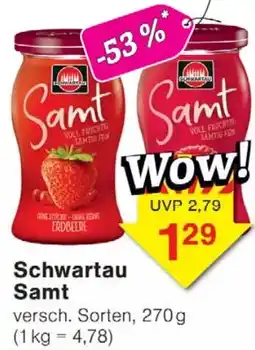 Jawoll Schwartau Samt Angebot