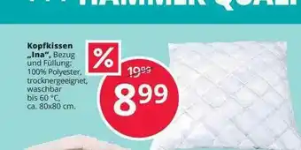 Hammer Kopfkissen „ina“ Angebot