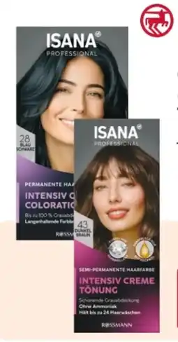Rossmann Isana Professional Intensiv Creme Coloration Angebot